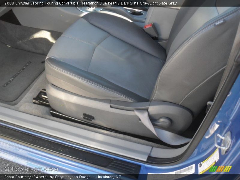 Marathon Blue Pearl / Dark Slate Gray/Light Slate Gray 2008 Chrysler Sebring Touring Convertible