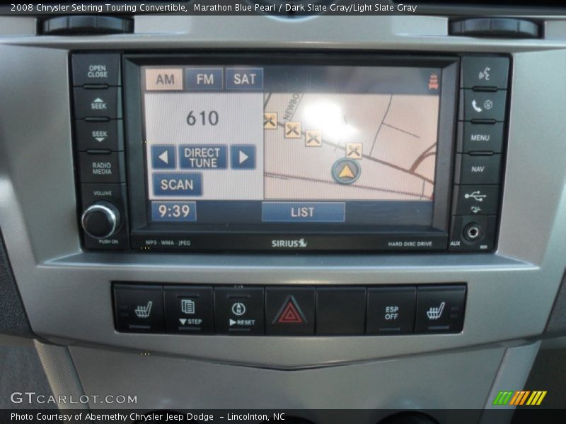 Navigation of 2008 Sebring Touring Convertible