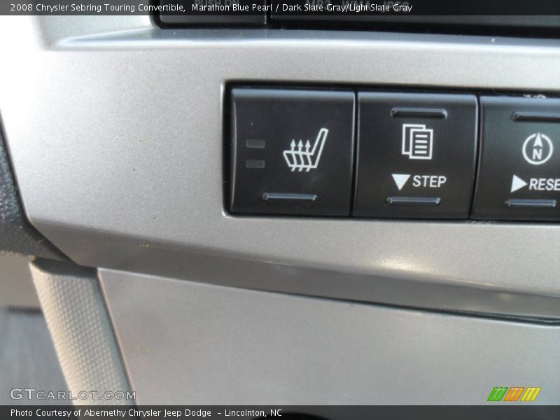 Marathon Blue Pearl / Dark Slate Gray/Light Slate Gray 2008 Chrysler Sebring Touring Convertible
