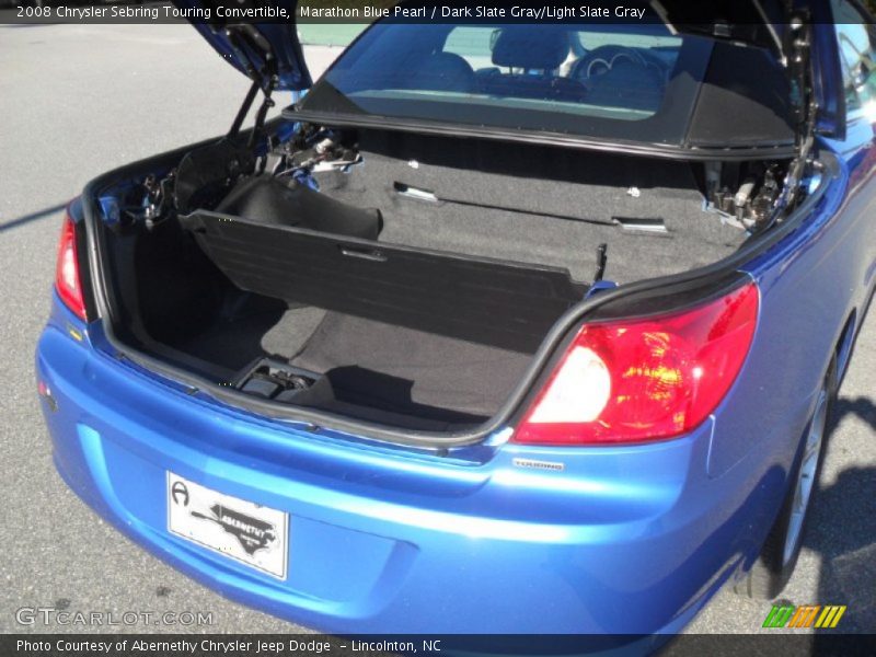 Marathon Blue Pearl / Dark Slate Gray/Light Slate Gray 2008 Chrysler Sebring Touring Convertible