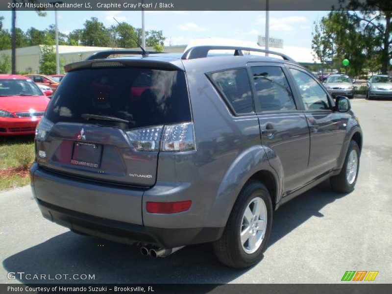 Graphite Gray Pearl / Black 2007 Mitsubishi Outlander LS