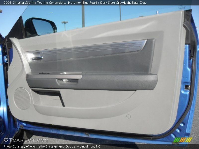 Marathon Blue Pearl / Dark Slate Gray/Light Slate Gray 2008 Chrysler Sebring Touring Convertible