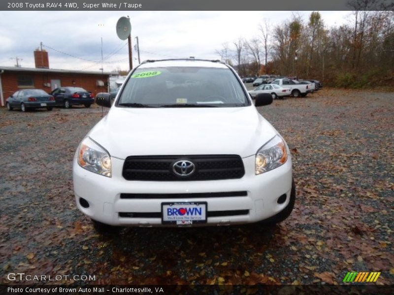 Super White / Taupe 2008 Toyota RAV4 4WD