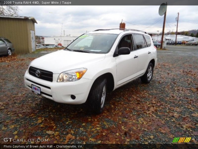 Super White / Taupe 2008 Toyota RAV4 4WD