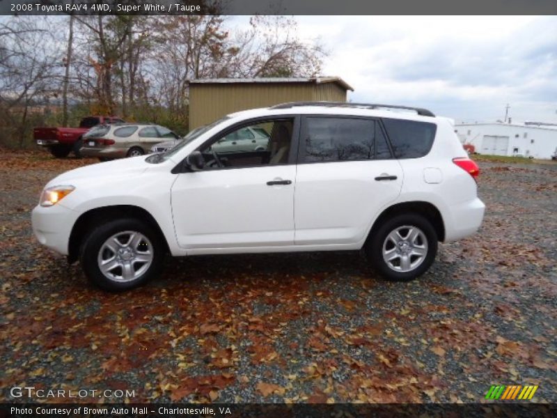Super White / Taupe 2008 Toyota RAV4 4WD