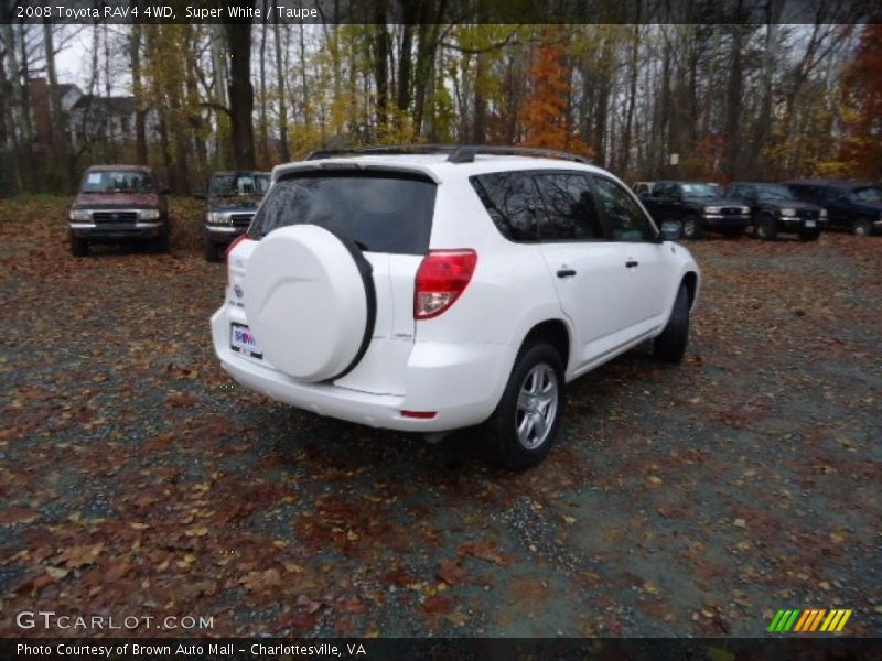 Super White / Taupe 2008 Toyota RAV4 4WD