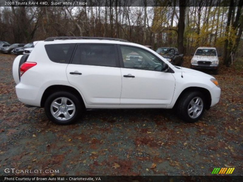 Super White / Taupe 2008 Toyota RAV4 4WD