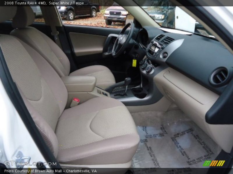 Super White / Taupe 2008 Toyota RAV4 4WD