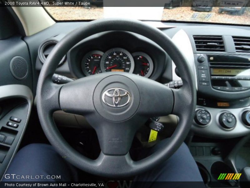 Super White / Taupe 2008 Toyota RAV4 4WD