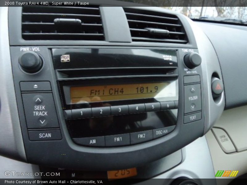 Super White / Taupe 2008 Toyota RAV4 4WD