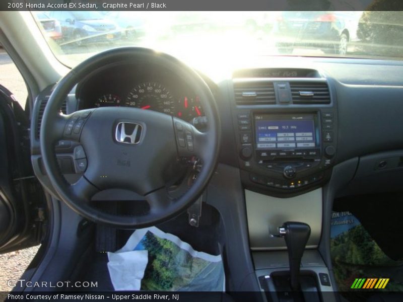 Graphite Pearl / Black 2005 Honda Accord EX Sedan