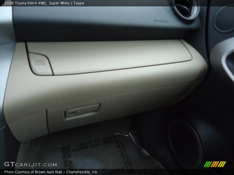 Super White / Taupe 2008 Toyota RAV4 4WD