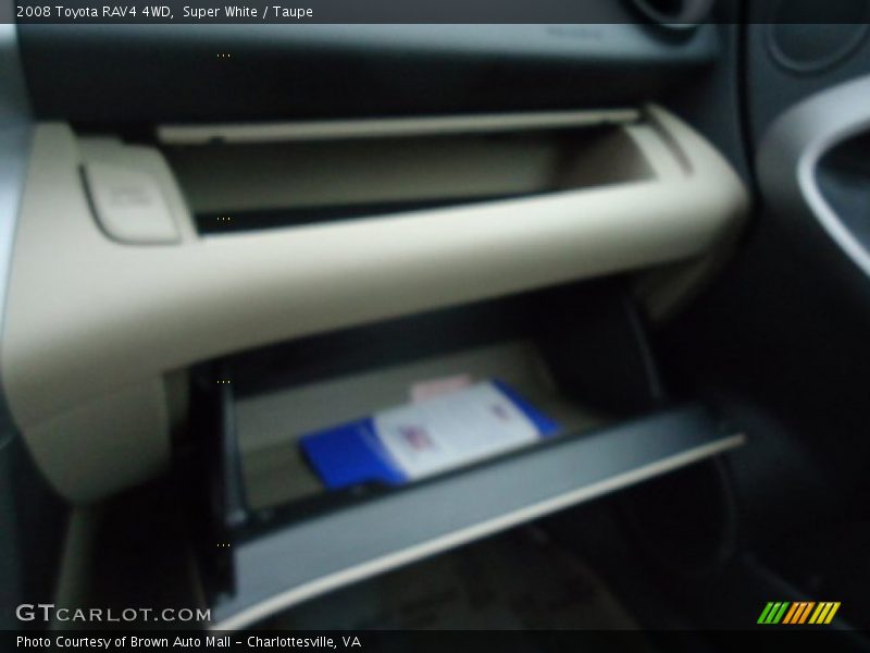 Super White / Taupe 2008 Toyota RAV4 4WD
