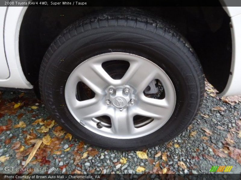 Super White / Taupe 2008 Toyota RAV4 4WD