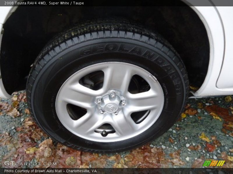 Super White / Taupe 2008 Toyota RAV4 4WD