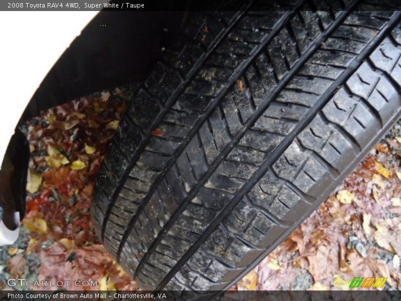 Super White / Taupe 2008 Toyota RAV4 4WD