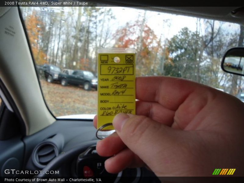 Super White / Taupe 2008 Toyota RAV4 4WD