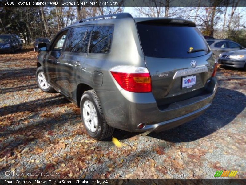 Cypress Green Pearl / Ash Gray 2008 Toyota Highlander 4WD