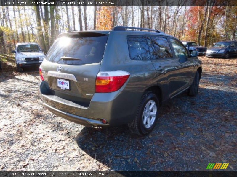 Cypress Green Pearl / Ash Gray 2008 Toyota Highlander 4WD