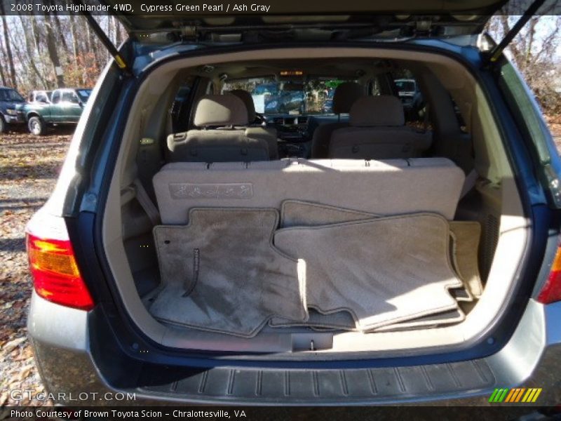 Cypress Green Pearl / Ash Gray 2008 Toyota Highlander 4WD