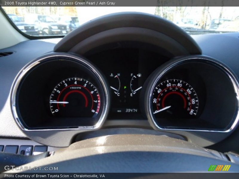 Cypress Green Pearl / Ash Gray 2008 Toyota Highlander 4WD