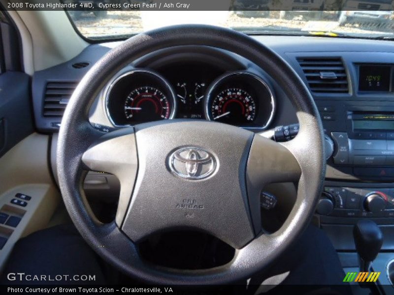 Cypress Green Pearl / Ash Gray 2008 Toyota Highlander 4WD