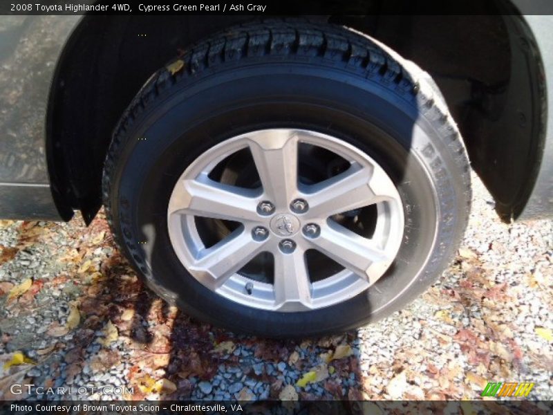 Cypress Green Pearl / Ash Gray 2008 Toyota Highlander 4WD