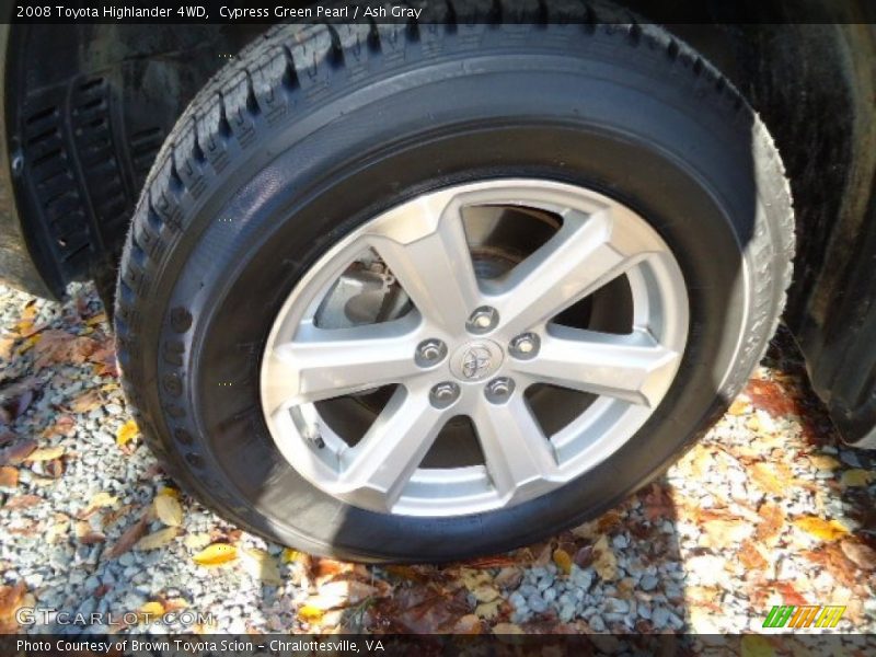 Cypress Green Pearl / Ash Gray 2008 Toyota Highlander 4WD
