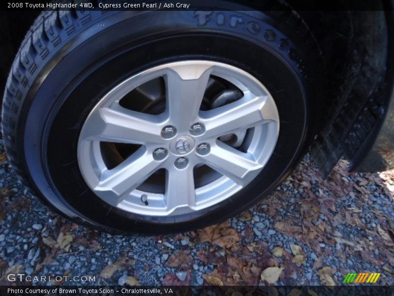 Cypress Green Pearl / Ash Gray 2008 Toyota Highlander 4WD