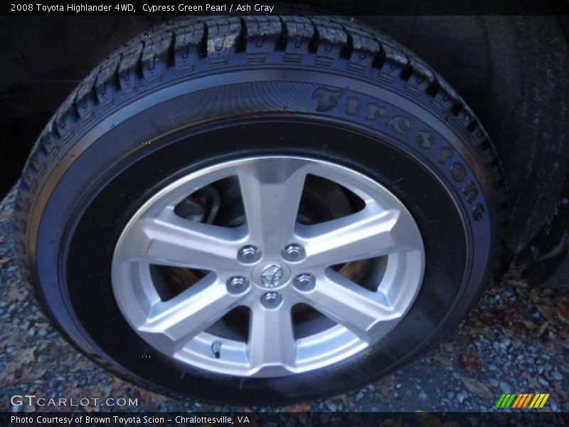 Cypress Green Pearl / Ash Gray 2008 Toyota Highlander 4WD