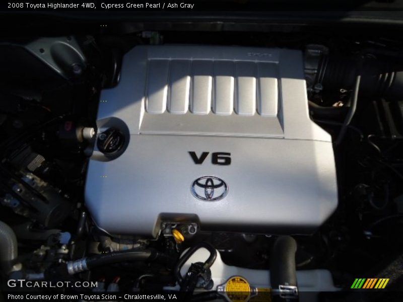 Cypress Green Pearl / Ash Gray 2008 Toyota Highlander 4WD