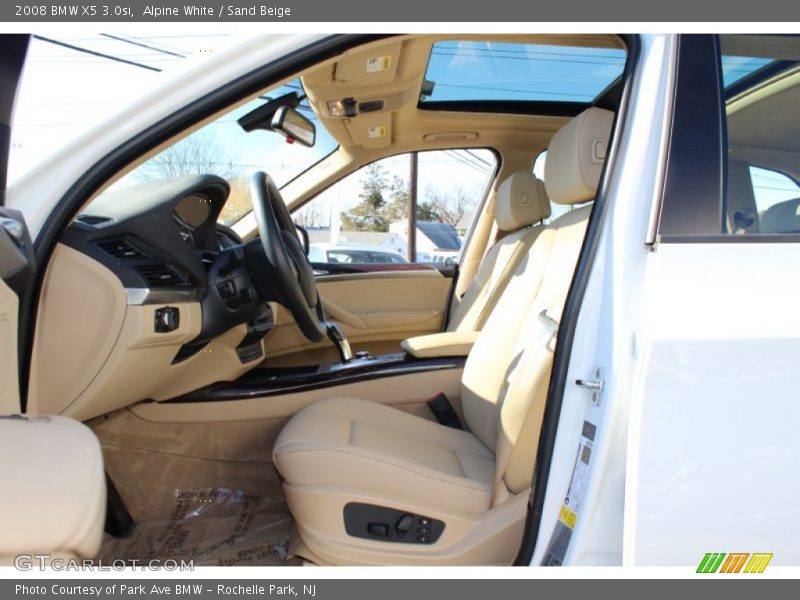 Alpine White / Sand Beige 2008 BMW X5 3.0si