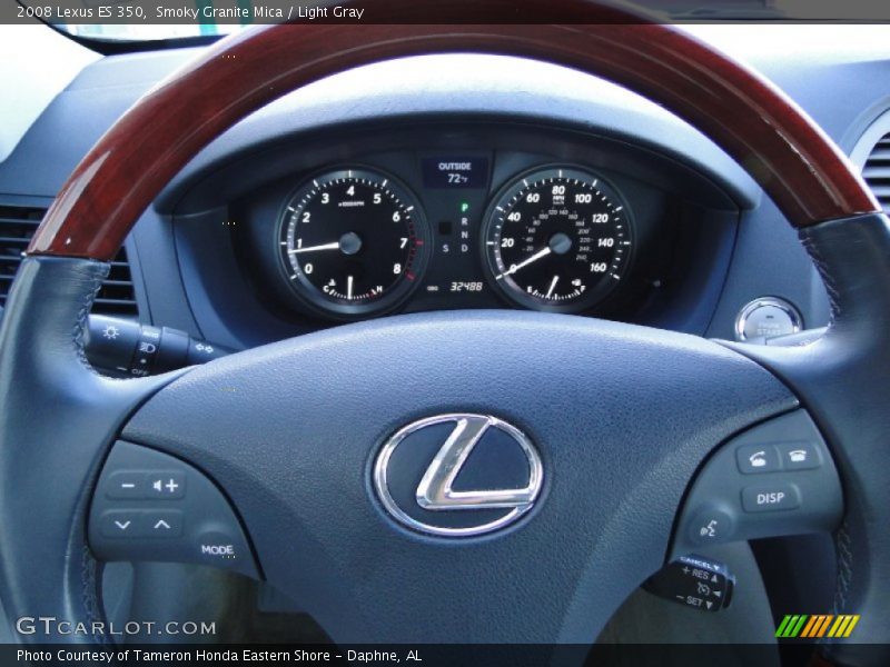 Smoky Granite Mica / Light Gray 2008 Lexus ES 350