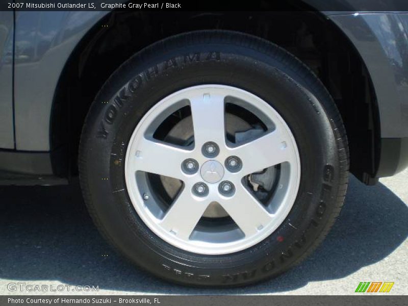 Graphite Gray Pearl / Black 2007 Mitsubishi Outlander LS
