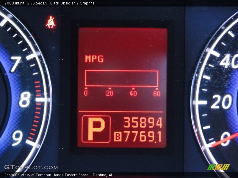 Black Obsidian / Graphite 2008 Infiniti G 35 Sedan