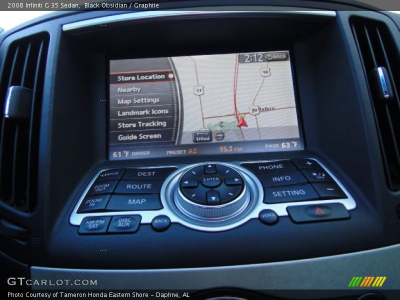 Black Obsidian / Graphite 2008 Infiniti G 35 Sedan