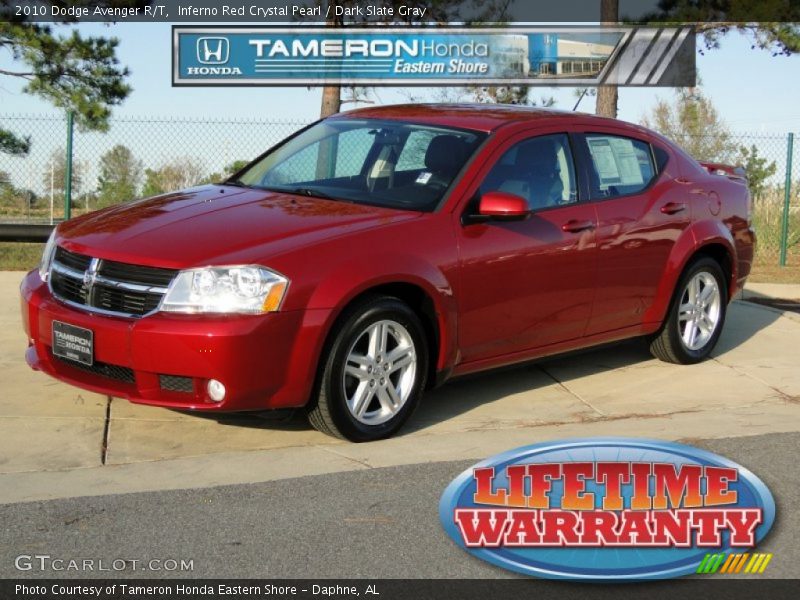 Inferno Red Crystal Pearl / Dark Slate Gray 2010 Dodge Avenger R/T