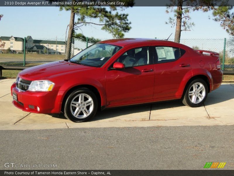 Inferno Red Crystal Pearl / Dark Slate Gray 2010 Dodge Avenger R/T