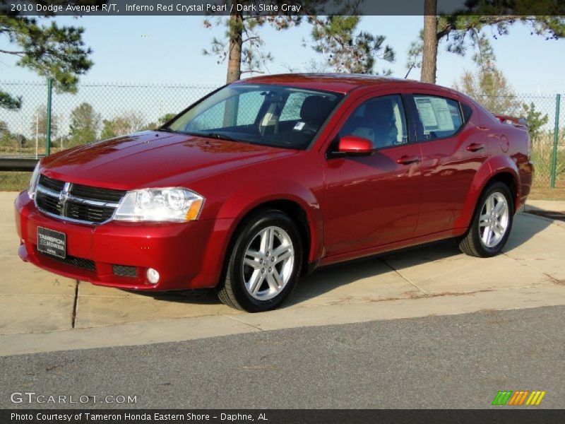 Inferno Red Crystal Pearl / Dark Slate Gray 2010 Dodge Avenger R/T