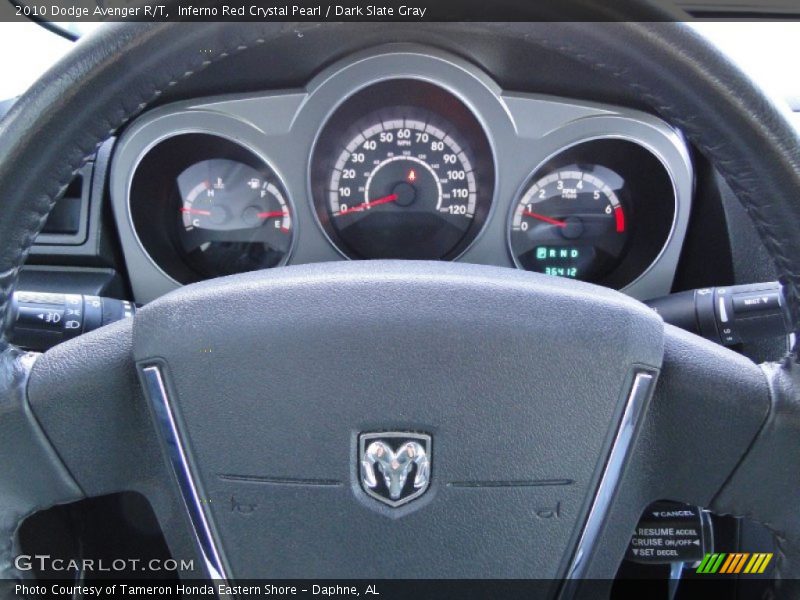 Inferno Red Crystal Pearl / Dark Slate Gray 2010 Dodge Avenger R/T