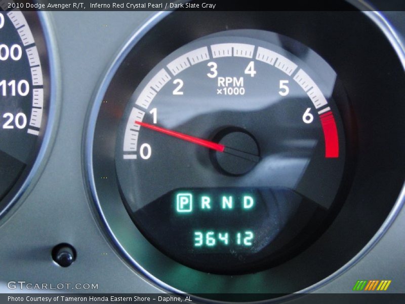 Inferno Red Crystal Pearl / Dark Slate Gray 2010 Dodge Avenger R/T
