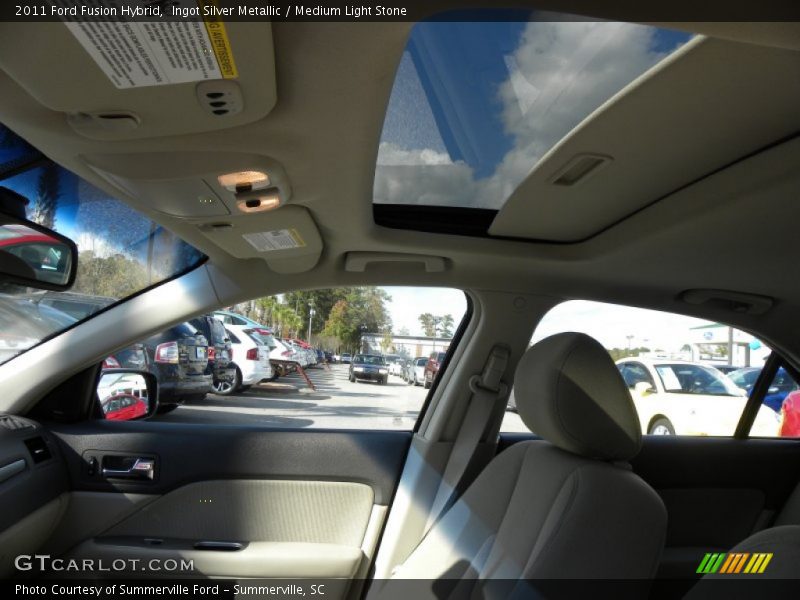 Ingot Silver Metallic / Medium Light Stone 2011 Ford Fusion Hybrid