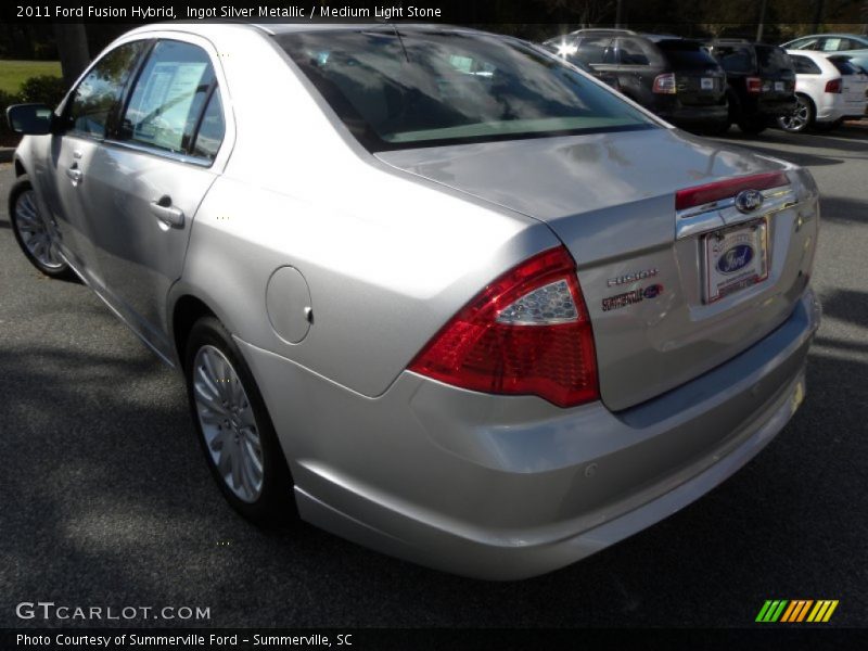Ingot Silver Metallic / Medium Light Stone 2011 Ford Fusion Hybrid