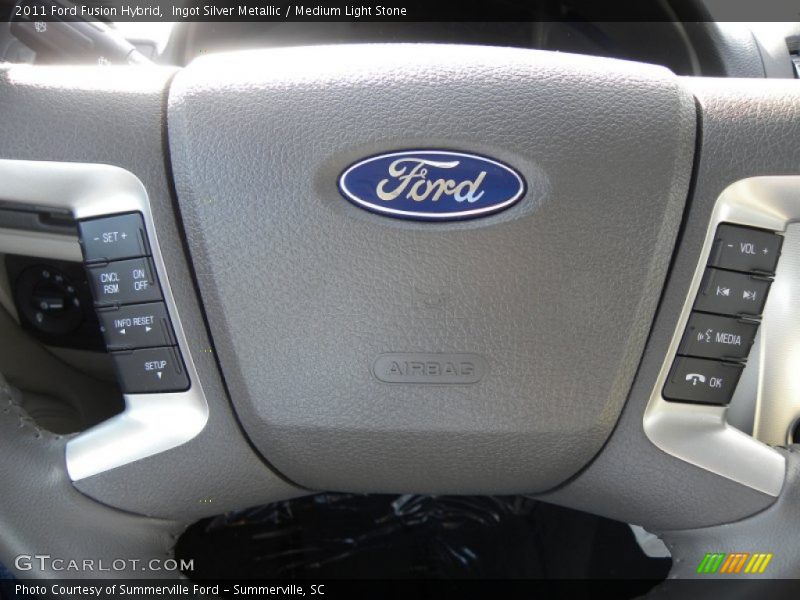 Ingot Silver Metallic / Medium Light Stone 2011 Ford Fusion Hybrid