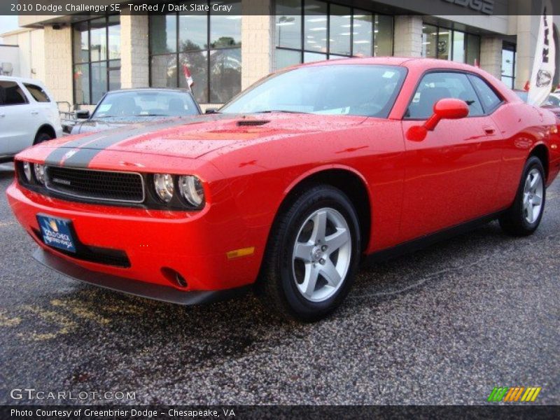 TorRed / Dark Slate Gray 2010 Dodge Challenger SE