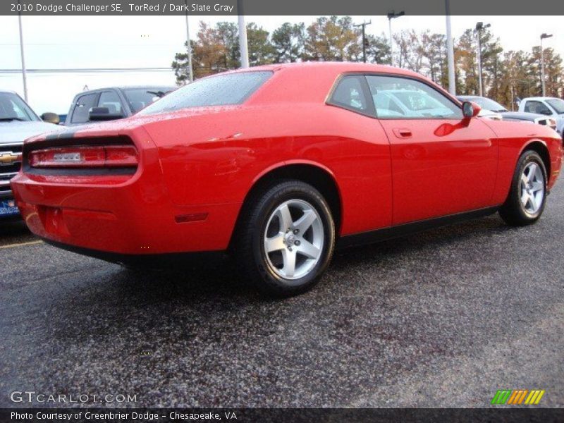 TorRed / Dark Slate Gray 2010 Dodge Challenger SE