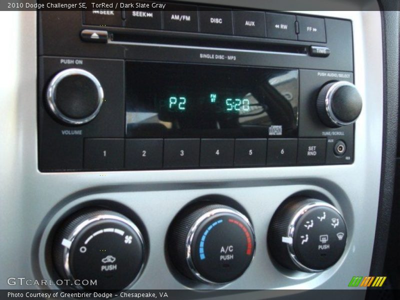 TorRed / Dark Slate Gray 2010 Dodge Challenger SE