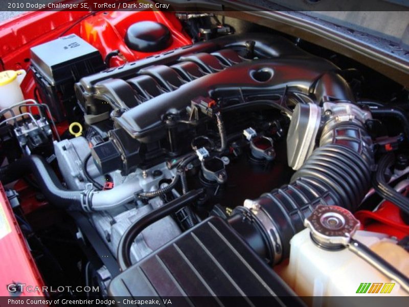 TorRed / Dark Slate Gray 2010 Dodge Challenger SE