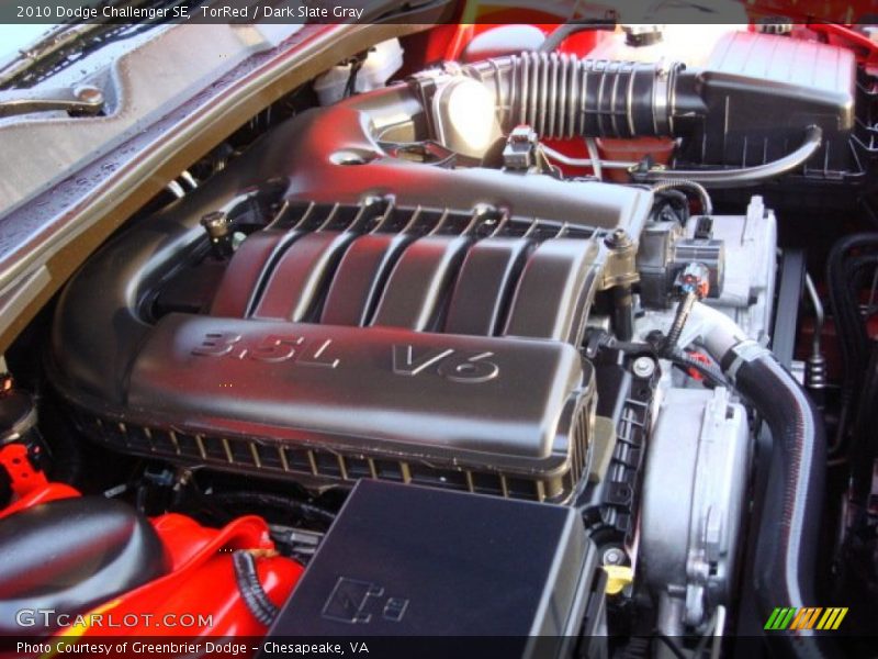 TorRed / Dark Slate Gray 2010 Dodge Challenger SE