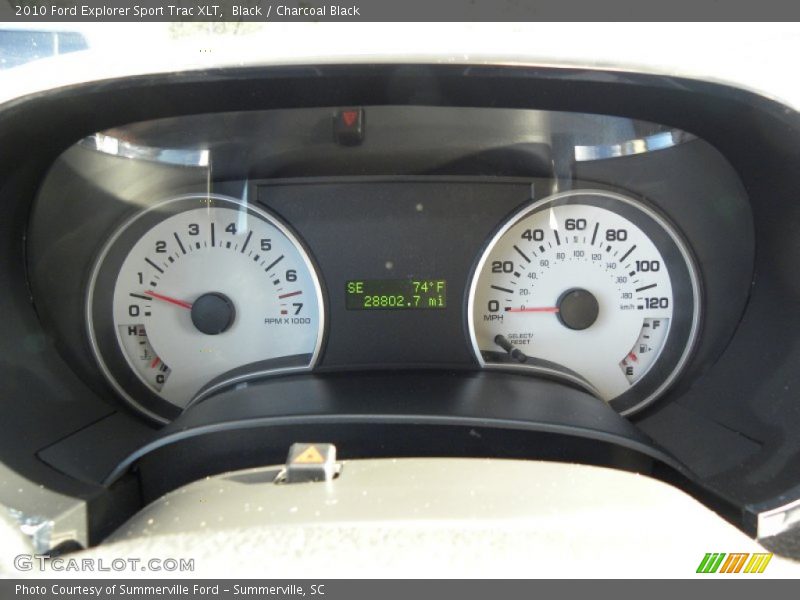 Black / Charcoal Black 2010 Ford Explorer Sport Trac XLT